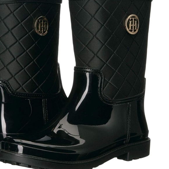 tommy hilfiger splash rain boots